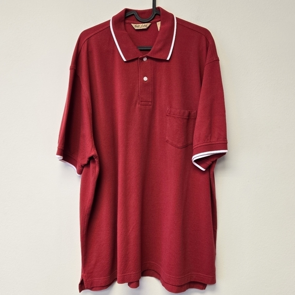 Roundtree & Yorke Gold Label Polo Shirt Red XL